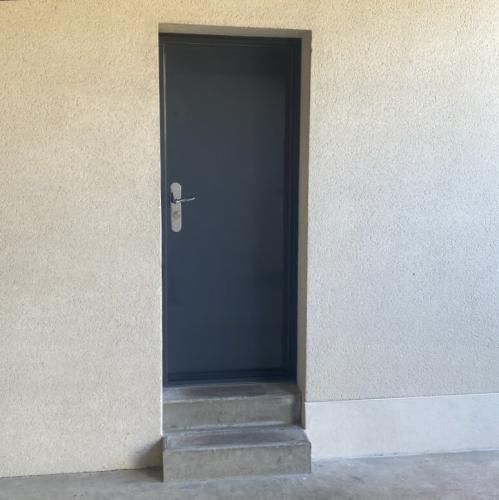 Porte blindée de maison ELIOT MONTE CARLO - laquée gris anthracite RAL 7016