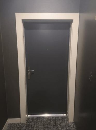Porte blindée d'appartement FICHET SPHERIS HIS - tôle laquée gris RAL 7016